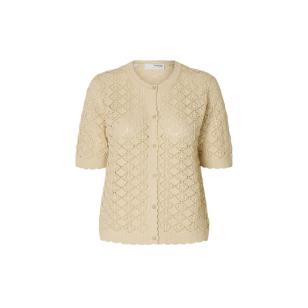 Selected Femme strickjacke beige