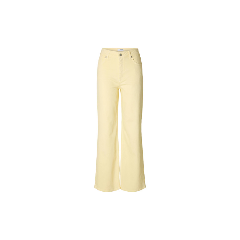Selected Femme hose 32 inch gelb 1