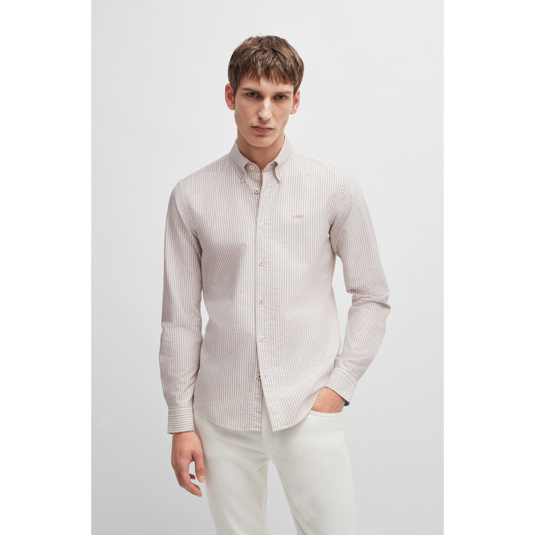 Boss shirt lightbrown 2