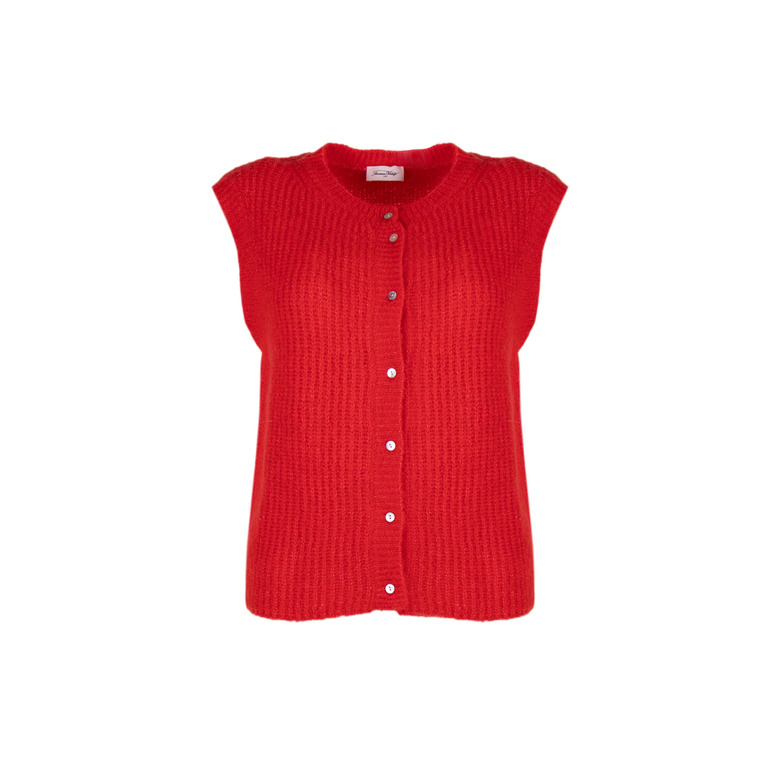 American Vintage cardigan rouge 1