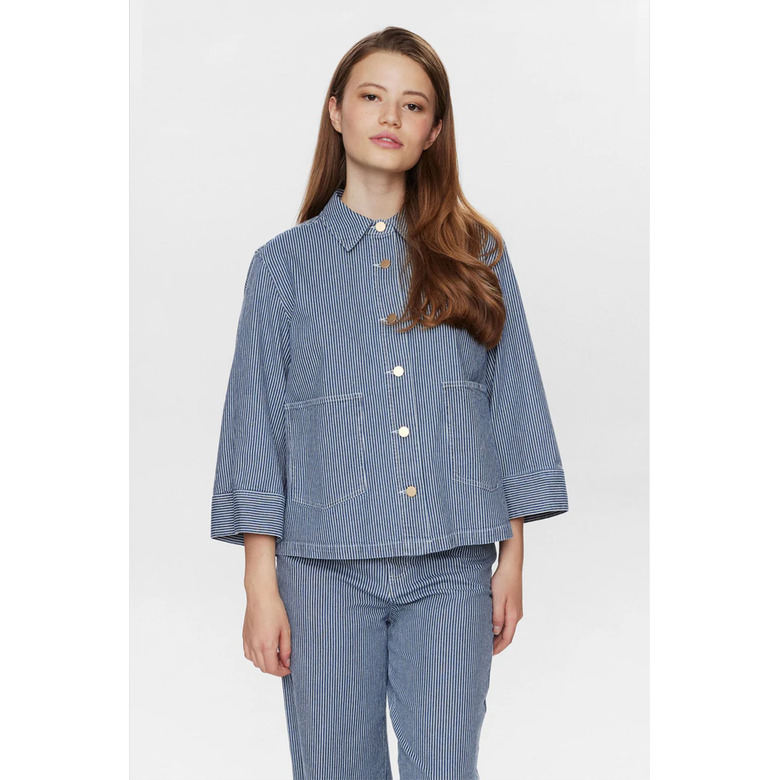 Numph blouse blauw 2