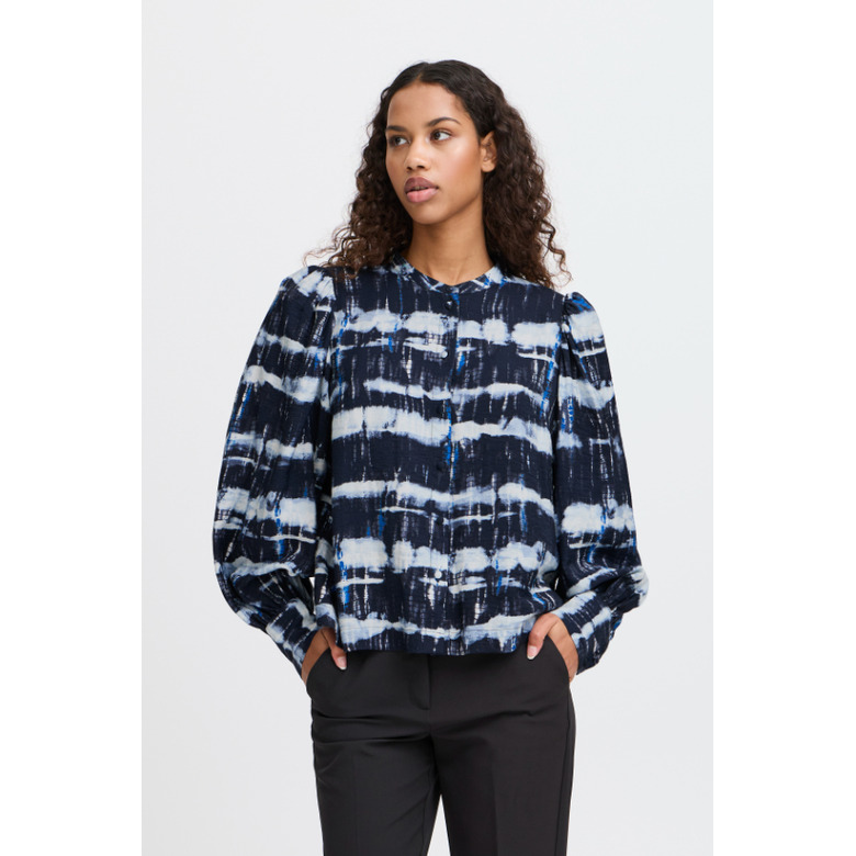 Ichi blouse blue 2