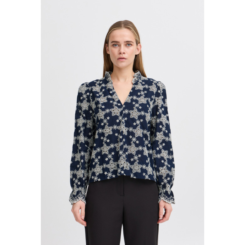 Ichi bluse blau 2