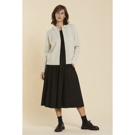 Sibin Linnebjerg cardigan ecru