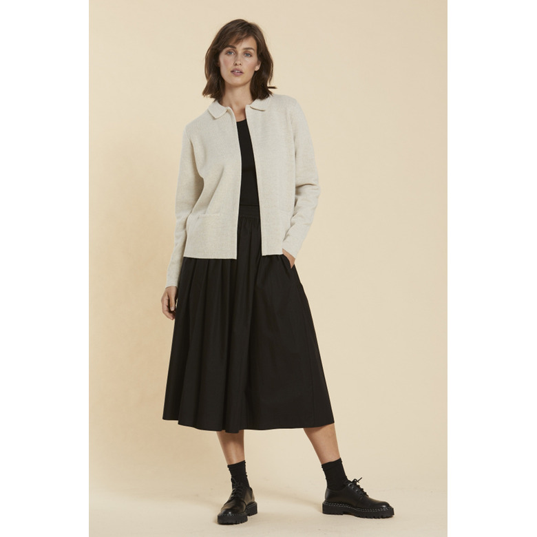 Sibin Linnebjerg cardigan ecru 2