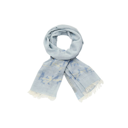 Les Cordes echarpe bleu