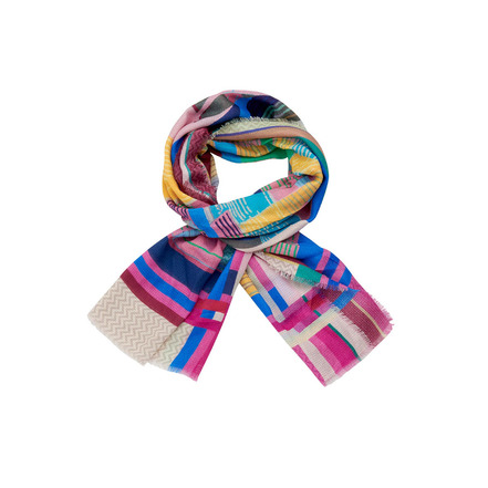 Les Cordes echarpe multicolor