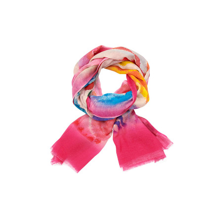 Les Cordes echarpe rose