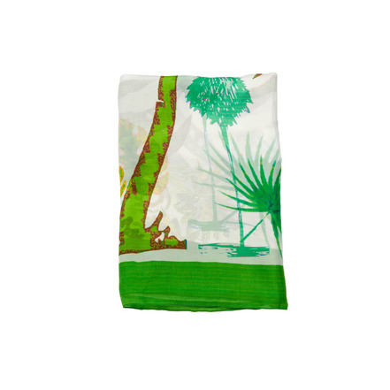 Les Cordes echarpe vert