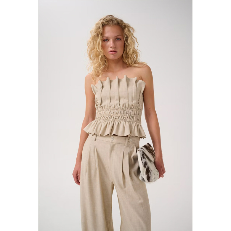 Gestuz top lightbrown 2