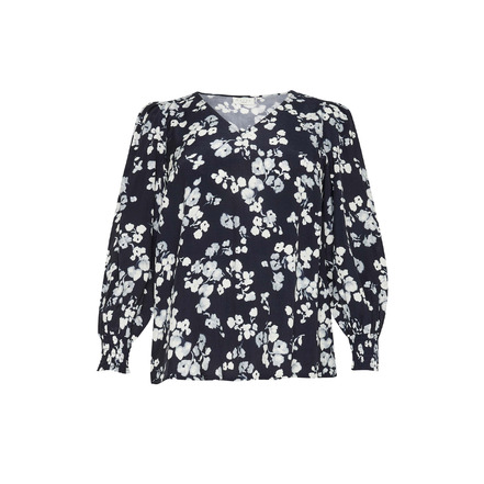 Kaffe Curve blouse blauw