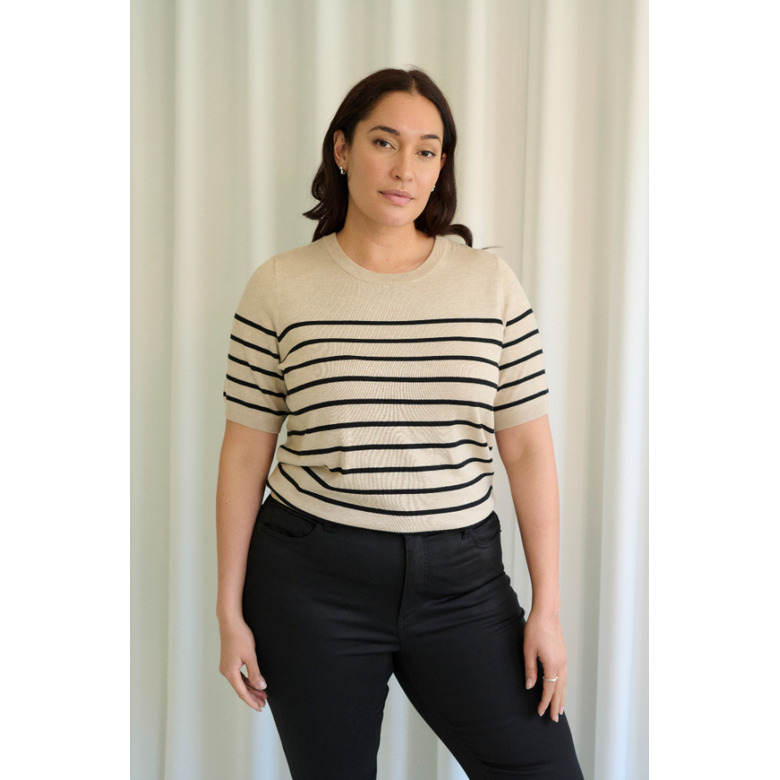 Kaffe Curve trui beige 2