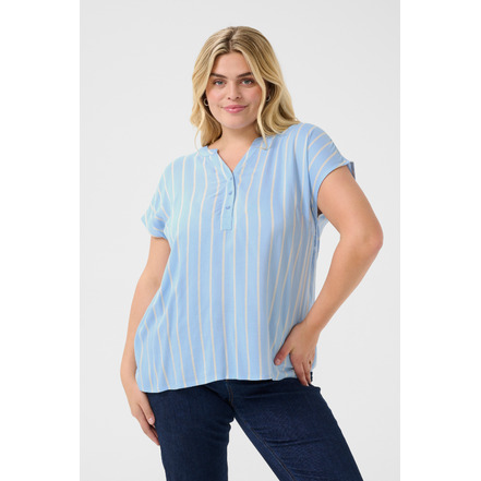 Kaffe Curve blouse blauw
