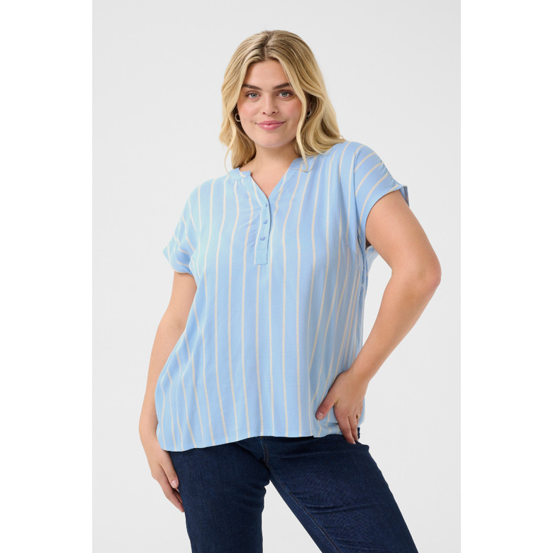 Kaffe Curve blouse blauw 2