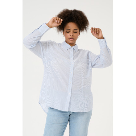 Kaffe Curve blouse blauw