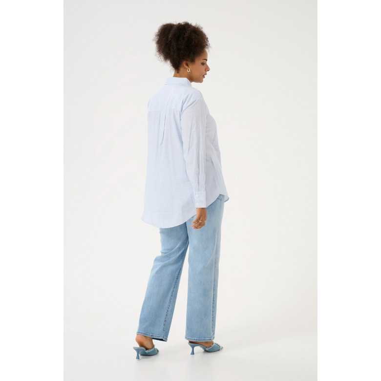 Kaffe Curve blouse blauw 3