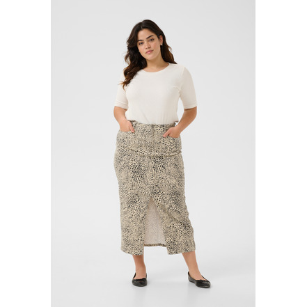 Kaffe Curve rok beige