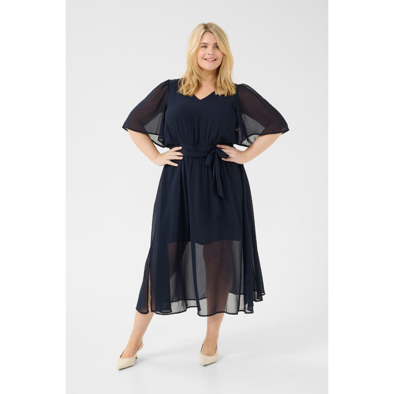 Kaffe Curve jurk blauw 2