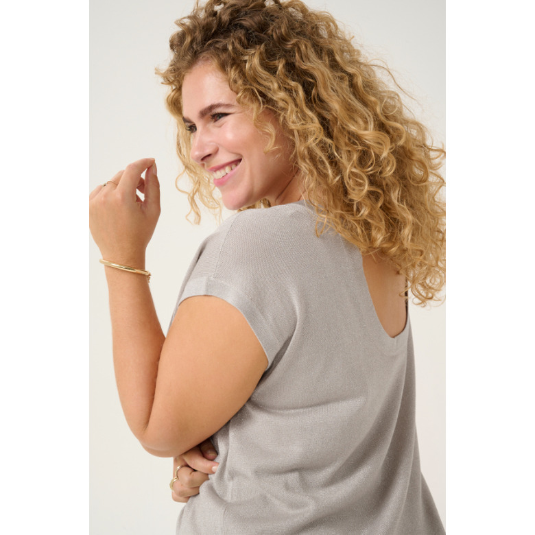 Kaffe Curve t-shirt beige 3