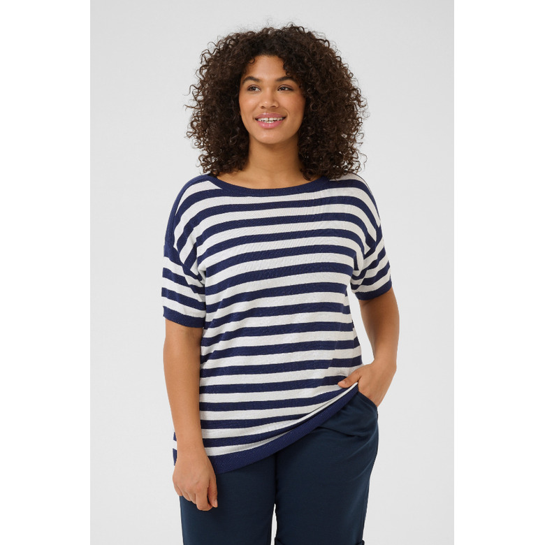 Kaffe Curve trui blauw 2