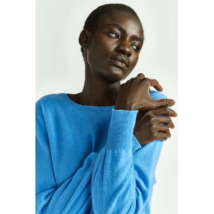 Xandres Cashmere trui blauw