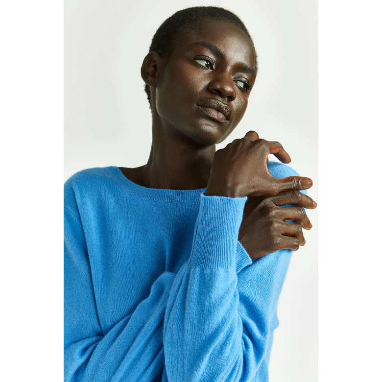Xandres Cashmere sweater blue 2