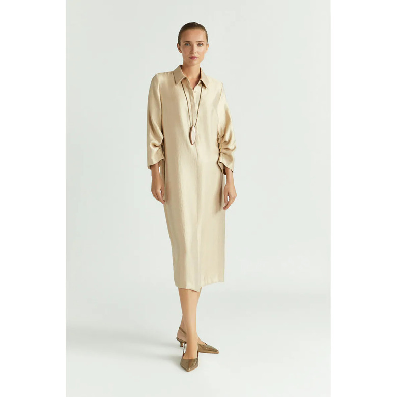 Xandres kleid beige 2