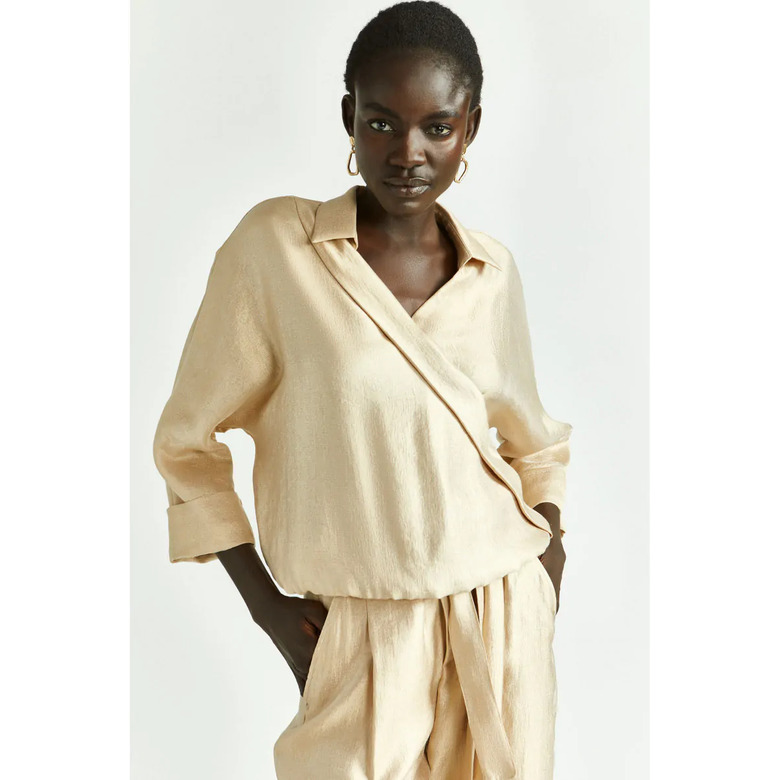 Xandres bluse beige 2
