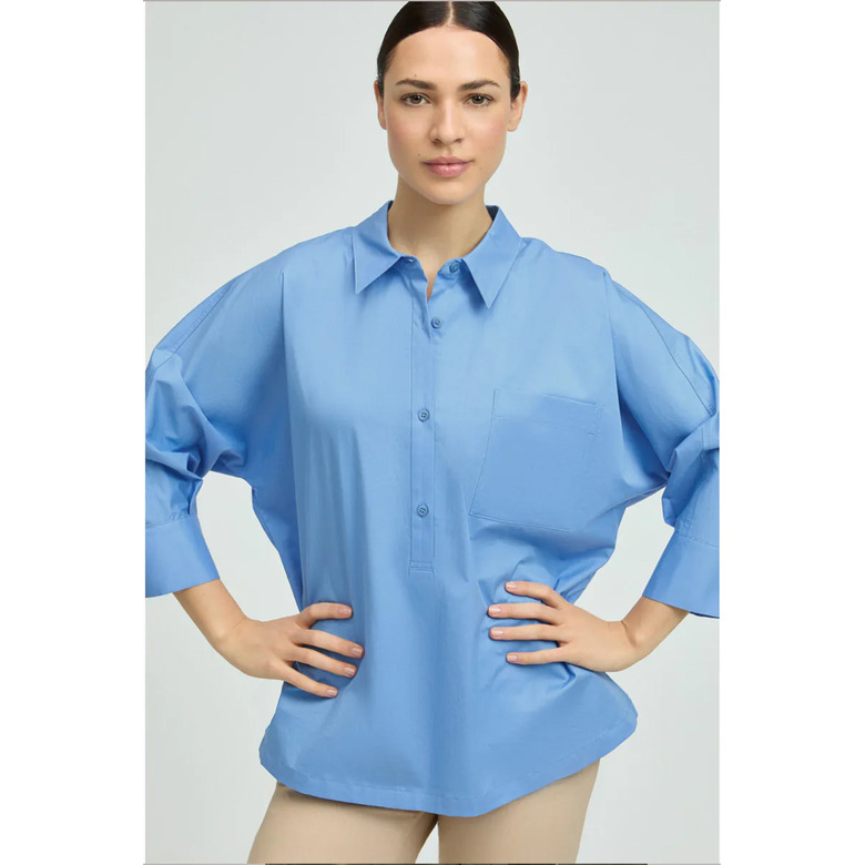 Xandres bluse blau 2
