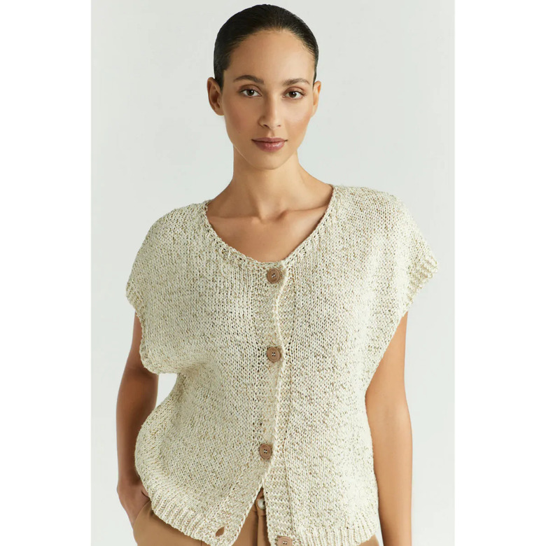Xandres vest lightbrown 2