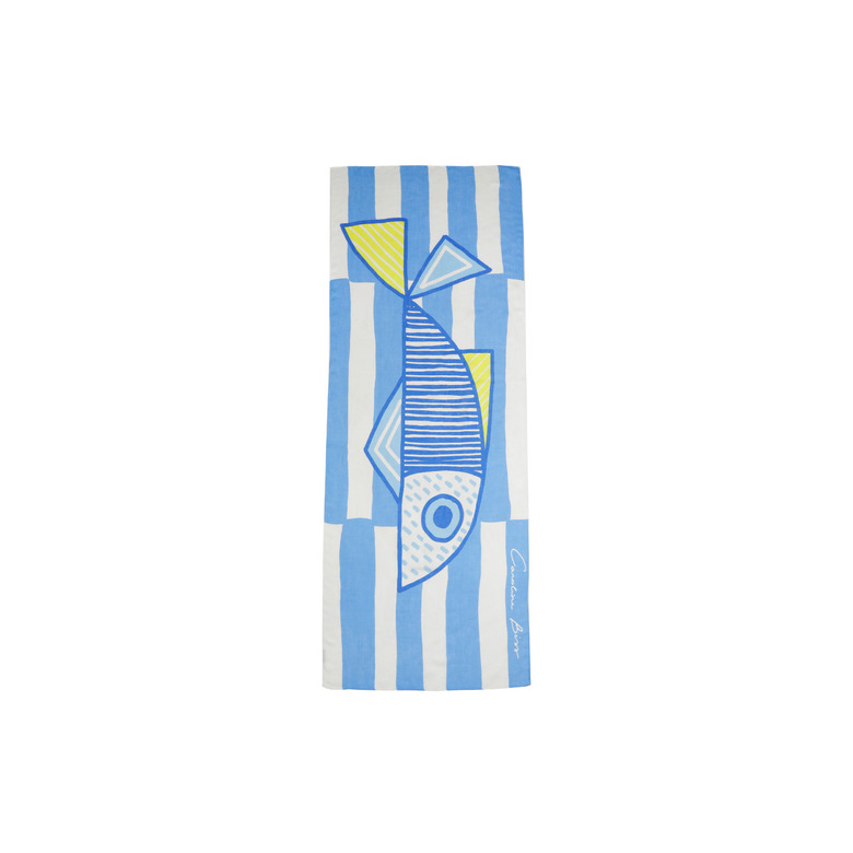 Caroline Biss echarpe bleu