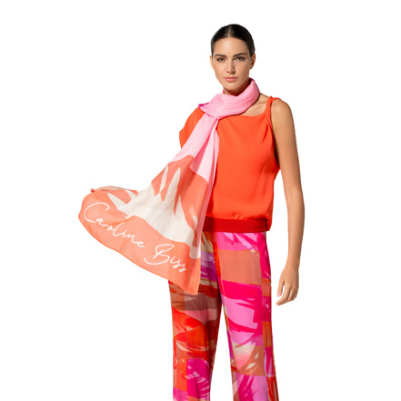 Caroline Biss echarpe orange