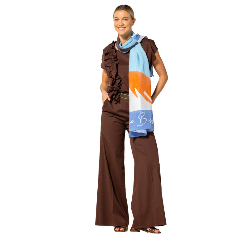 Caroline Biss scarf blue 2