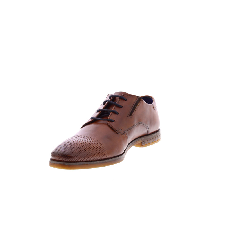Bugattishoes lace shoes cognac 3