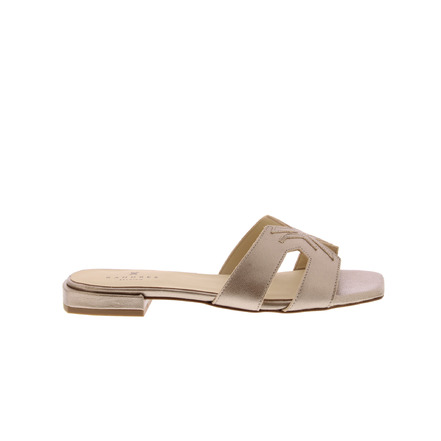 Xandres thong slippers gold