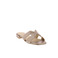 Xandres thong slippers gold 2
