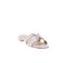 Xandres thong slippers silver 2