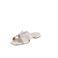 Xandres thong slippers silver 3