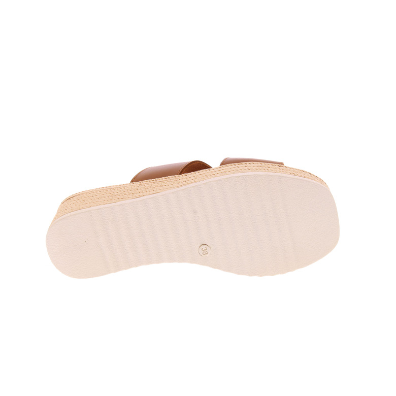 Oh My Sandals thong slippers camel 5