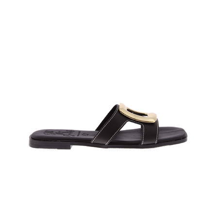 Oh My Sandals thong slippers black