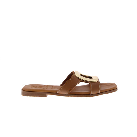 Oh My Sandals thong slippers camel