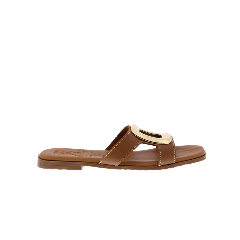 Oh My Sandals thong slippers camel