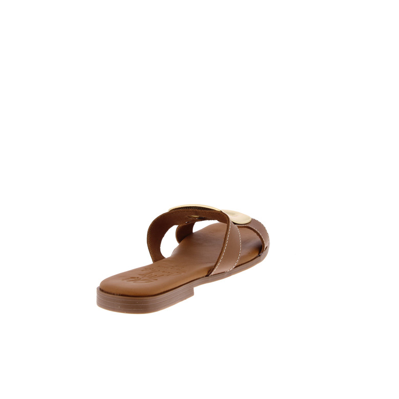 Oh My Sandals thong slippers camel 4