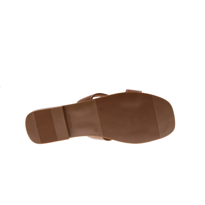 Oh My Sandals thong slippers camel 5