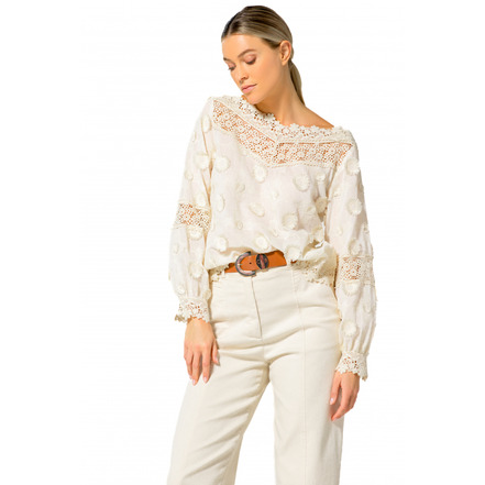 Caroline Biss blouse ecru