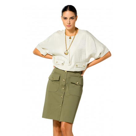 Caroline Biss rok groen