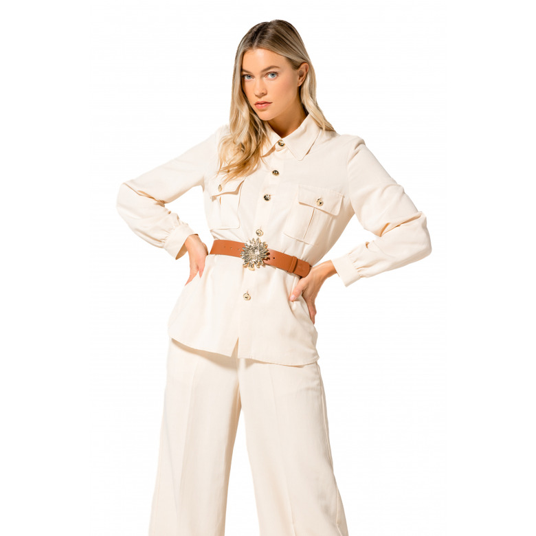 Caroline Biss bluse ecru 2