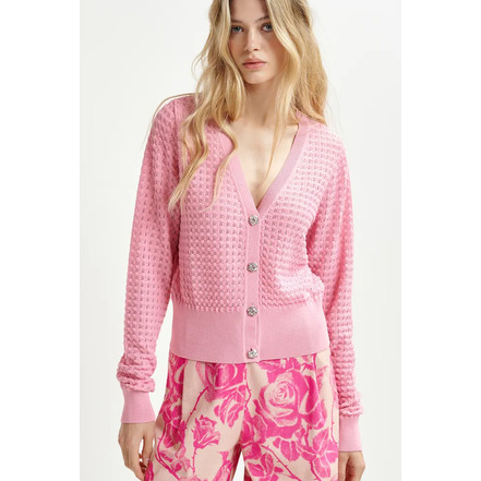 Essentiel strickjacke rosa