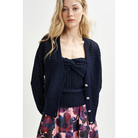 Essentiel strickjacke blau