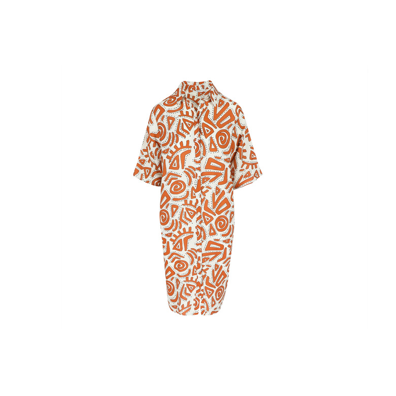 Hampton Bays jurk cognac 1